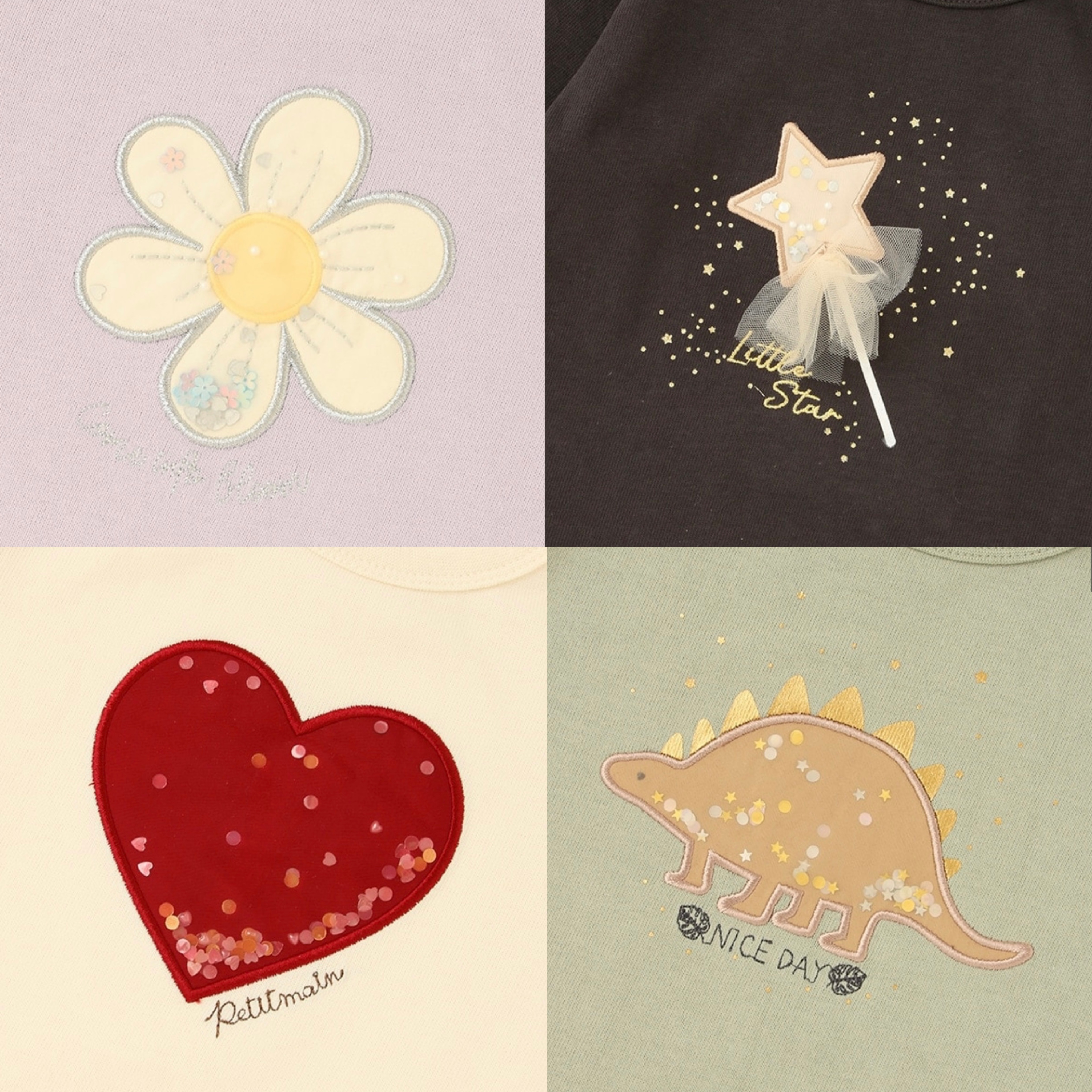 New arrival》キラキラモチーフ長袖T.*・ﾟ｜petit main｜ショップニュース｜カメイドクロック公式サイト｜KAMEIDO CLOCK